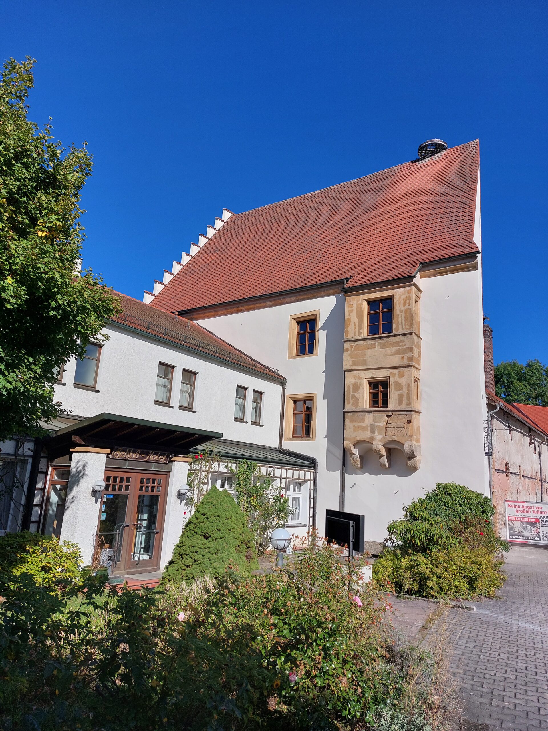 Historische Ansicht des Schloß-Hotel Hirschau
